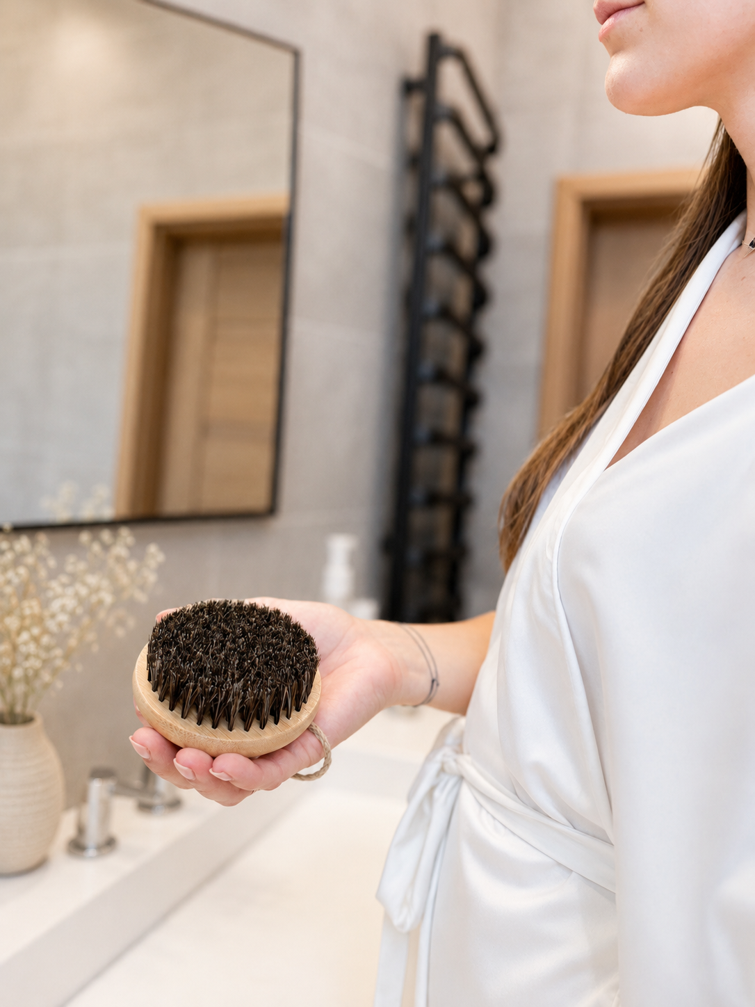 Horsehair Dry Body Brush